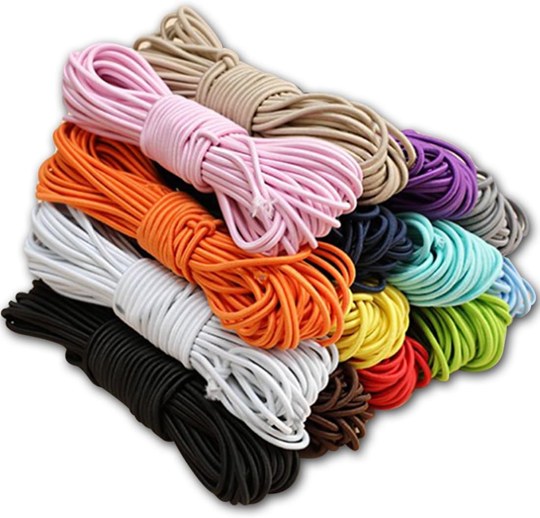 1 PCS ORANGE PerkHomy Bungee Shock Cord Rope Marine Grade Heavy Duty Polyester Bungie Elastic Stretch String for Kayak Strap Tarp Tie Down Canopy Boating Camping Tent Crafting Patio （Orange-3/16 x 50'）